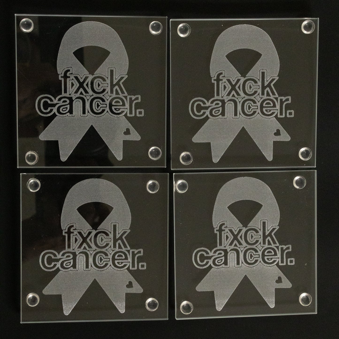 Fxck Cancer Coasters